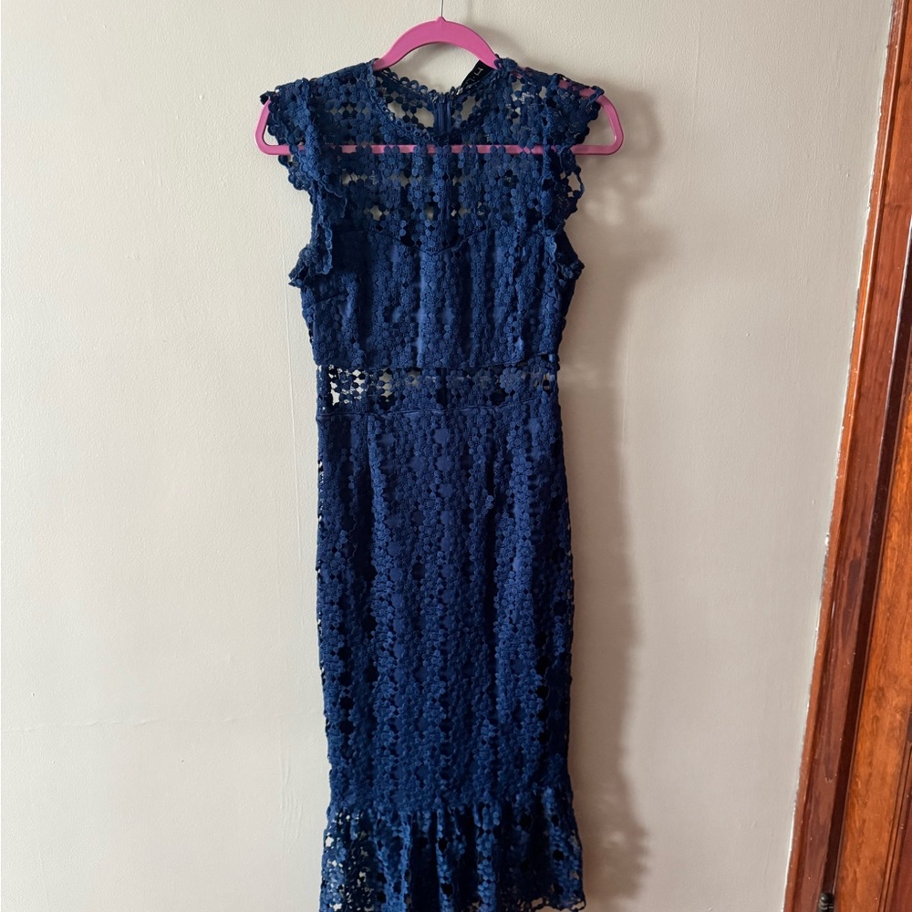 Petal & Pup Navy Lace Dress